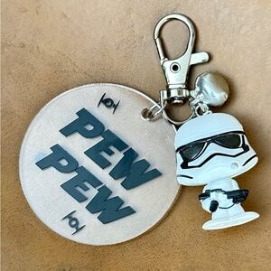 Star Wars Stormtrooper Doorables Keychain with Pew Pew Logo